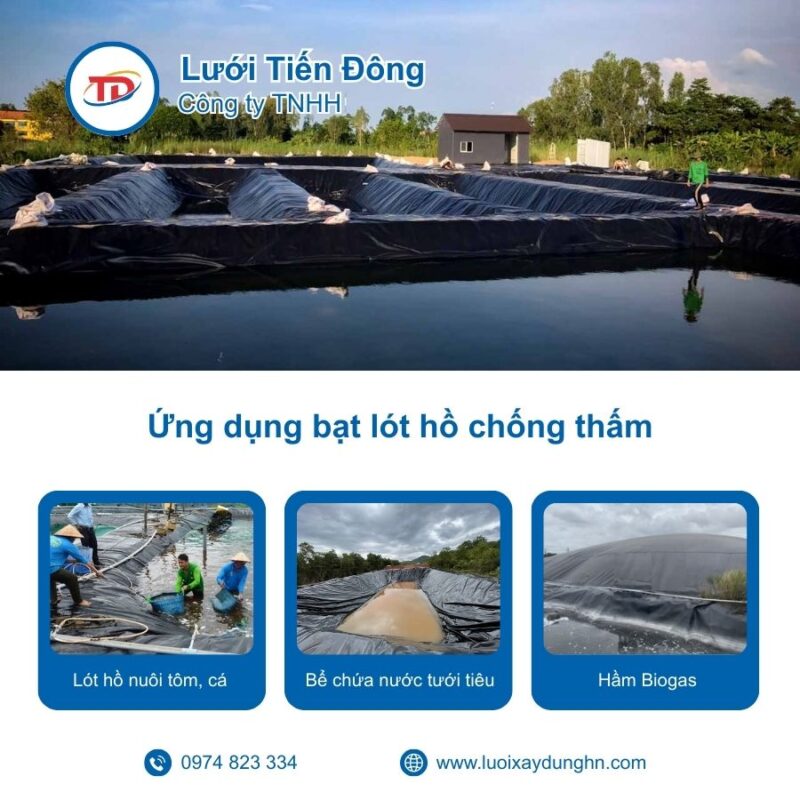 Bạt lót hồ chống thấm giá rẻ
