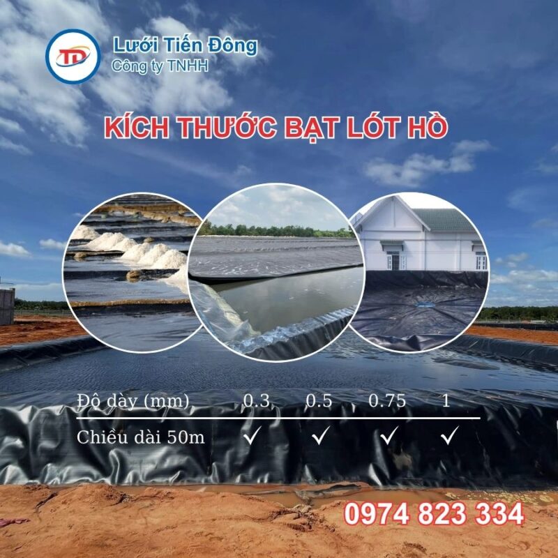 các loại bạt chống thấm hiện nay