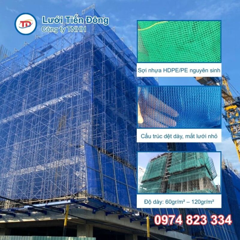 lưới bao che công trình tại hà nội