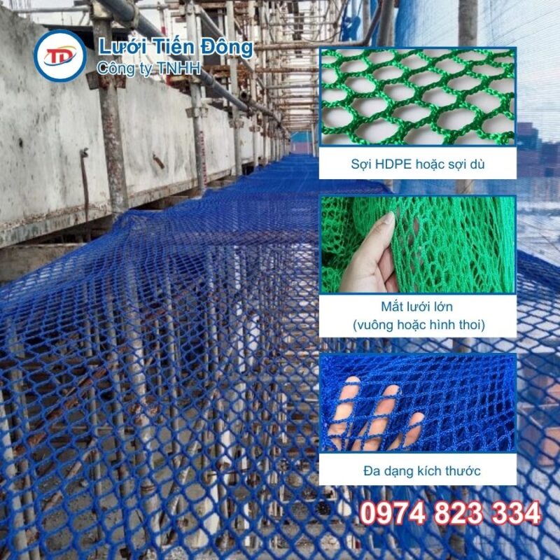 Lưới chống rơi công trình
