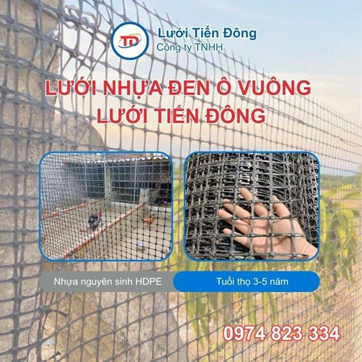 Lưới nhựa ô vuông