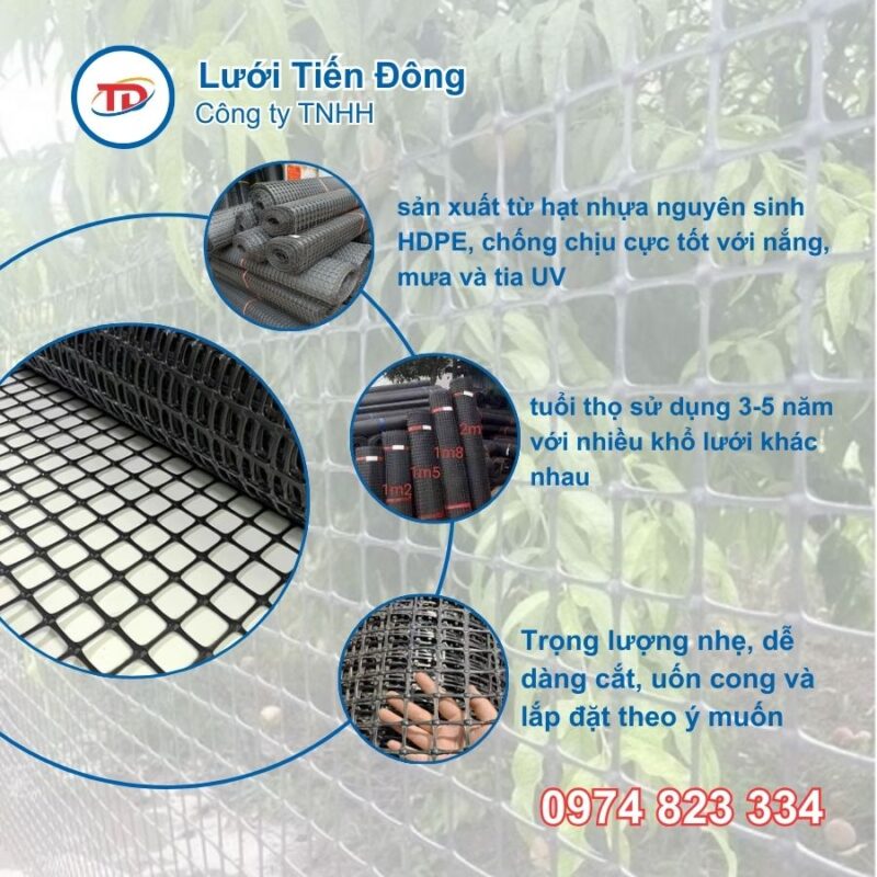 Lưới nhựa hàng rào