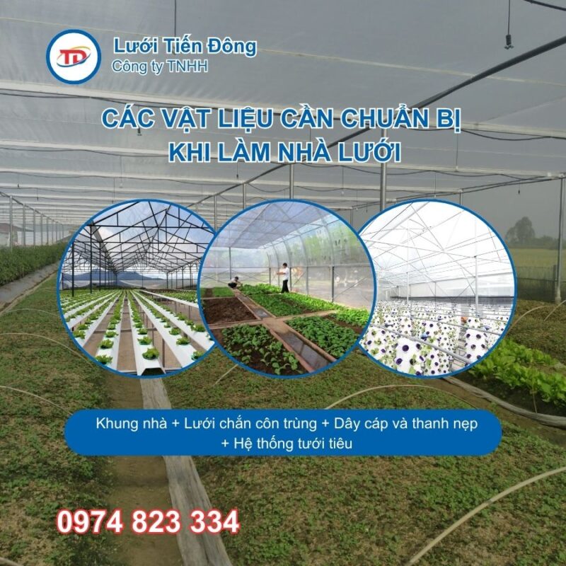 Mô hình nhà lưới