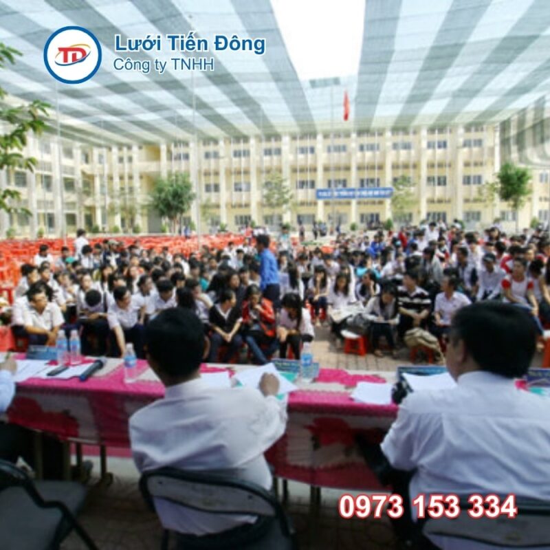 lưới che nắng trường học tốt