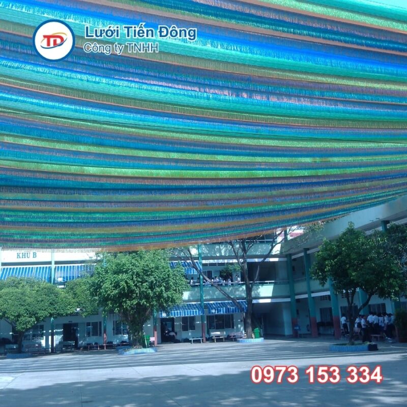 lưới che nắng sân trường học